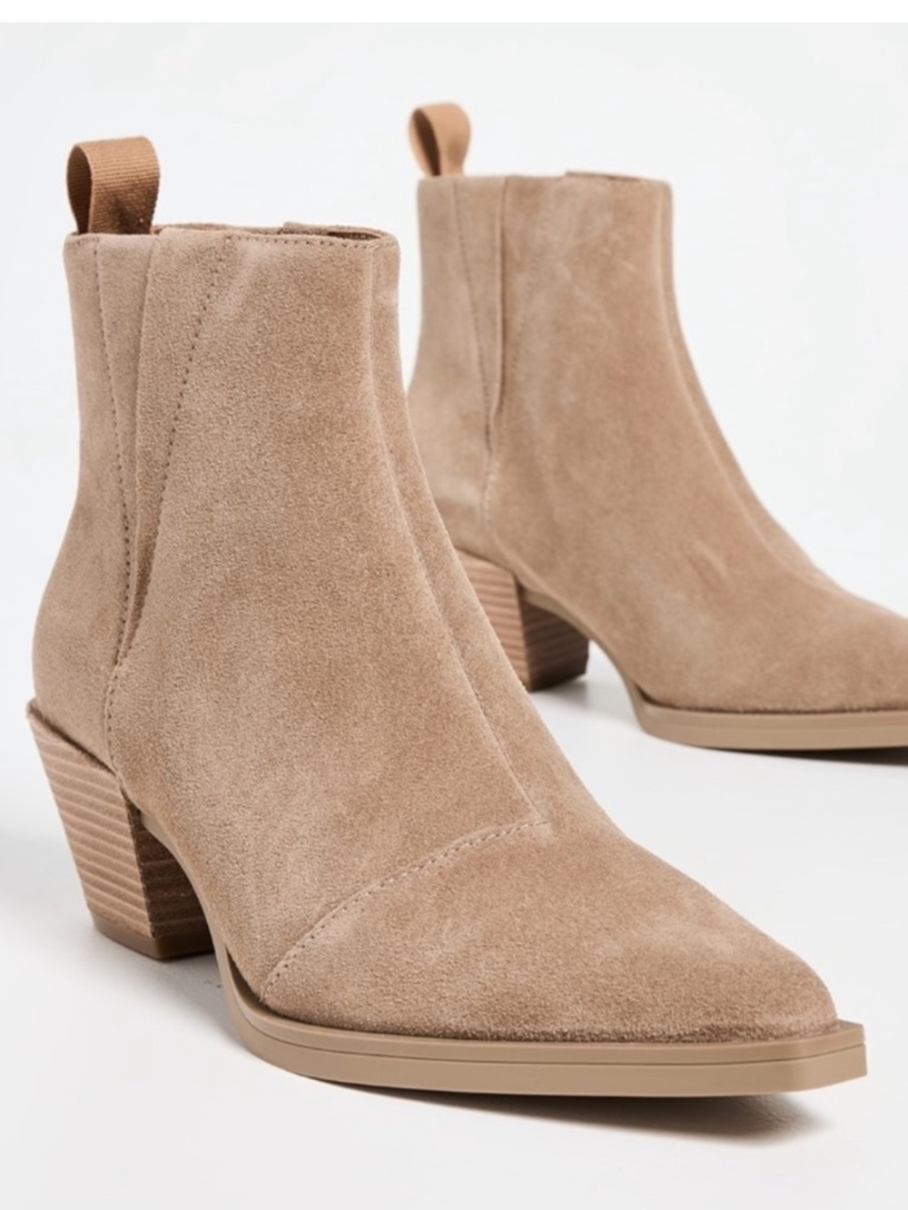 Rag & Bone Dart Suede Pull-On Ankle Booties - Picture 2 of 9